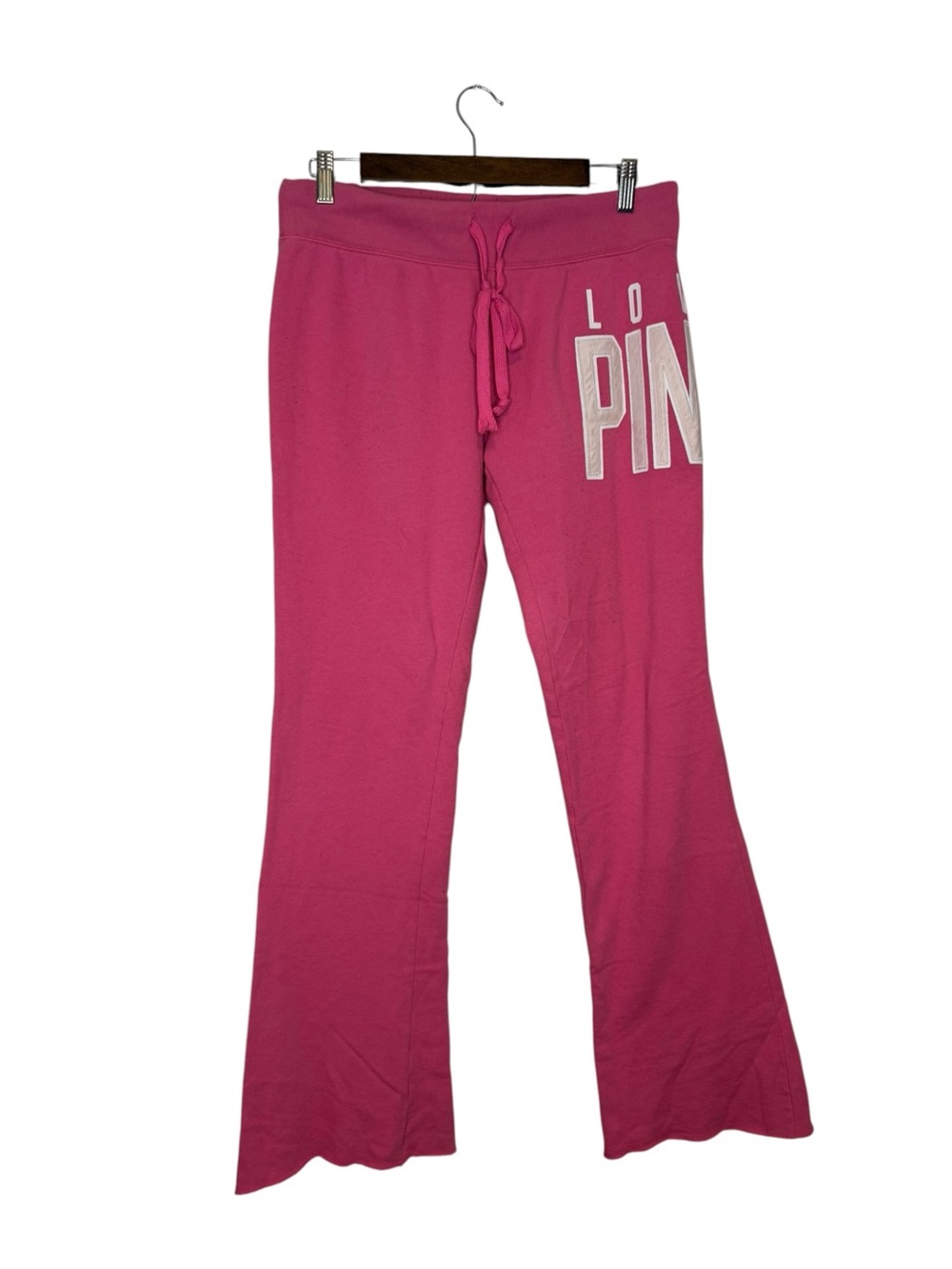 Victoria's Secret PINK Hot Pink Flare Sweatpants Y2K Size Medium